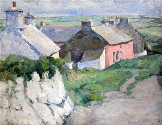 Walter Durac Barnett (1876-1961) Solva, Pembrokeshire 14 x 18in.